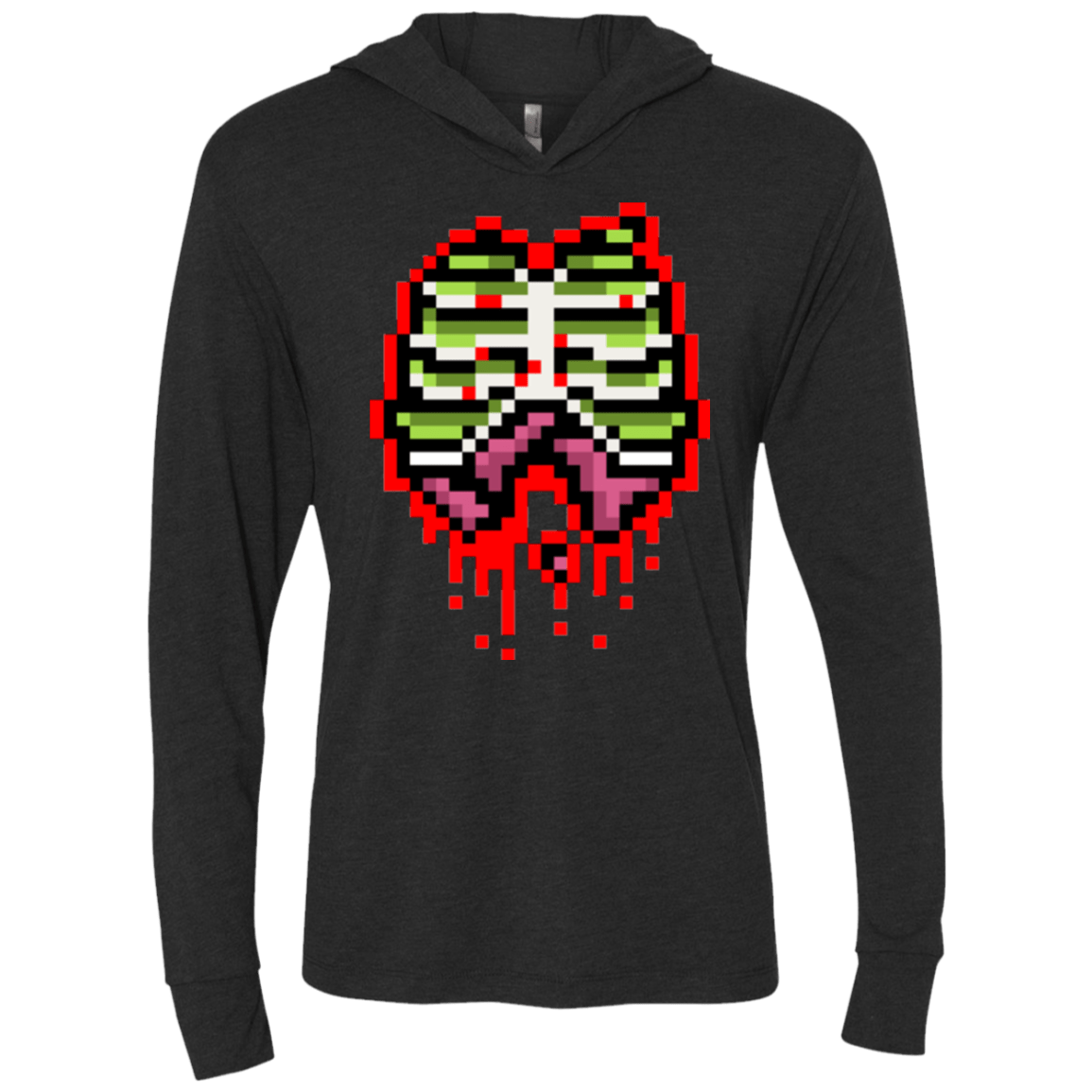 T-Shirts Vintage Black / X-Small Zombie Guts Triblend Long Sleeve Hoodie Tee