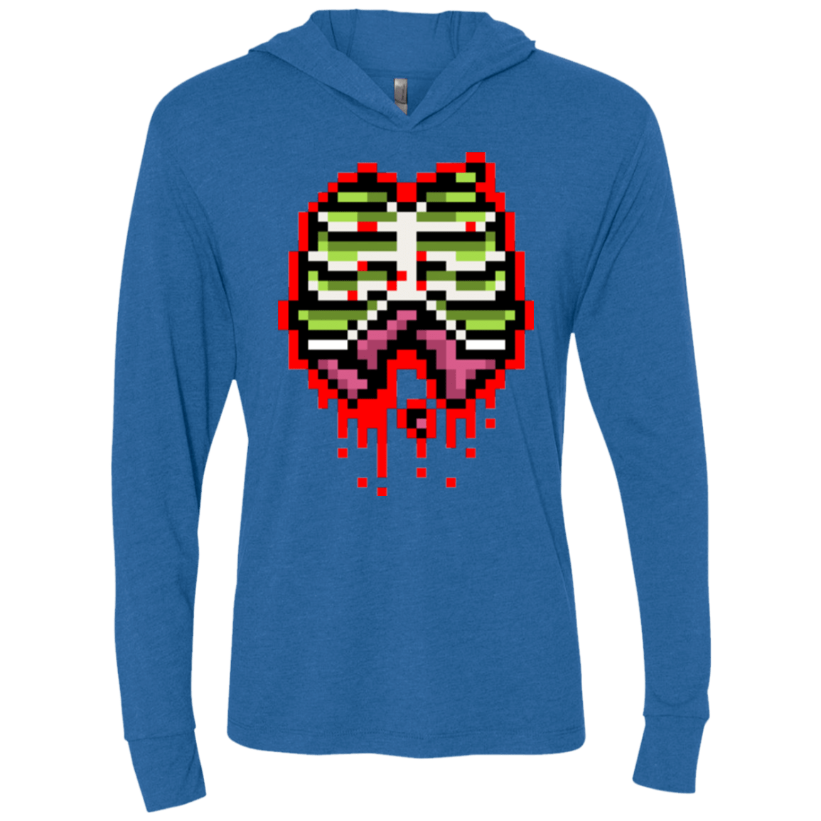 T-Shirts Vintage Royal / X-Small Zombie Guts Triblend Long Sleeve Hoodie Tee