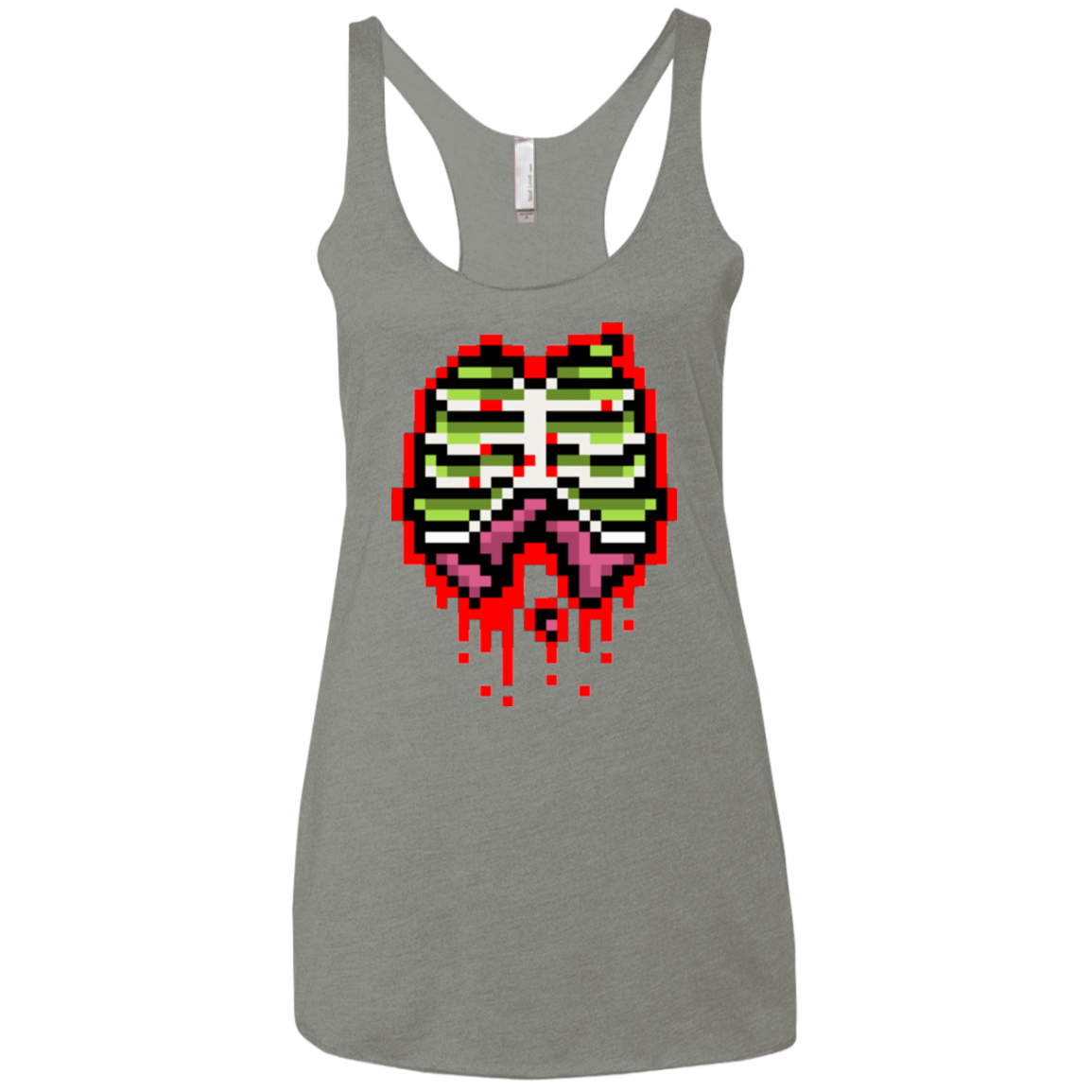 T-Shirts Venetian Grey / X-Small Zombie Guts Women's Triblend Racerback Tank