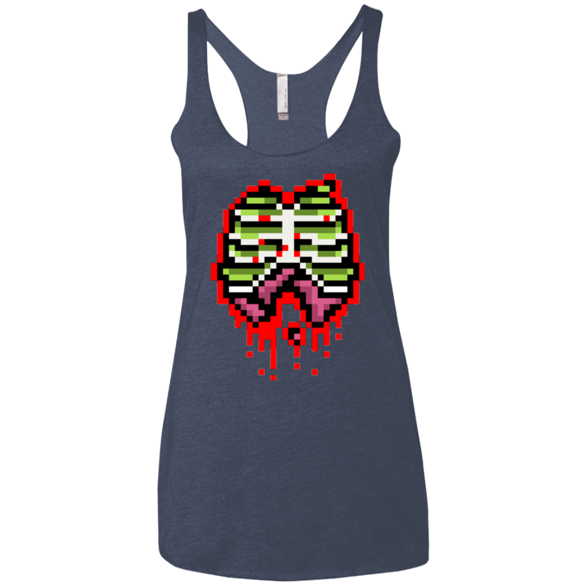 T-Shirts Vintage Navy / X-Small Zombie Guts Women's Triblend Racerback Tank