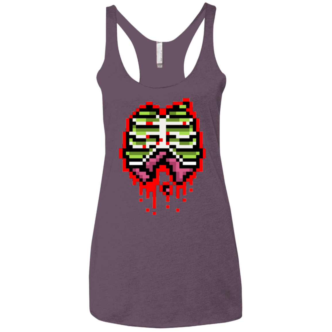 T-Shirts Vintage Purple / X-Small Zombie Guts Women's Triblend Racerback Tank