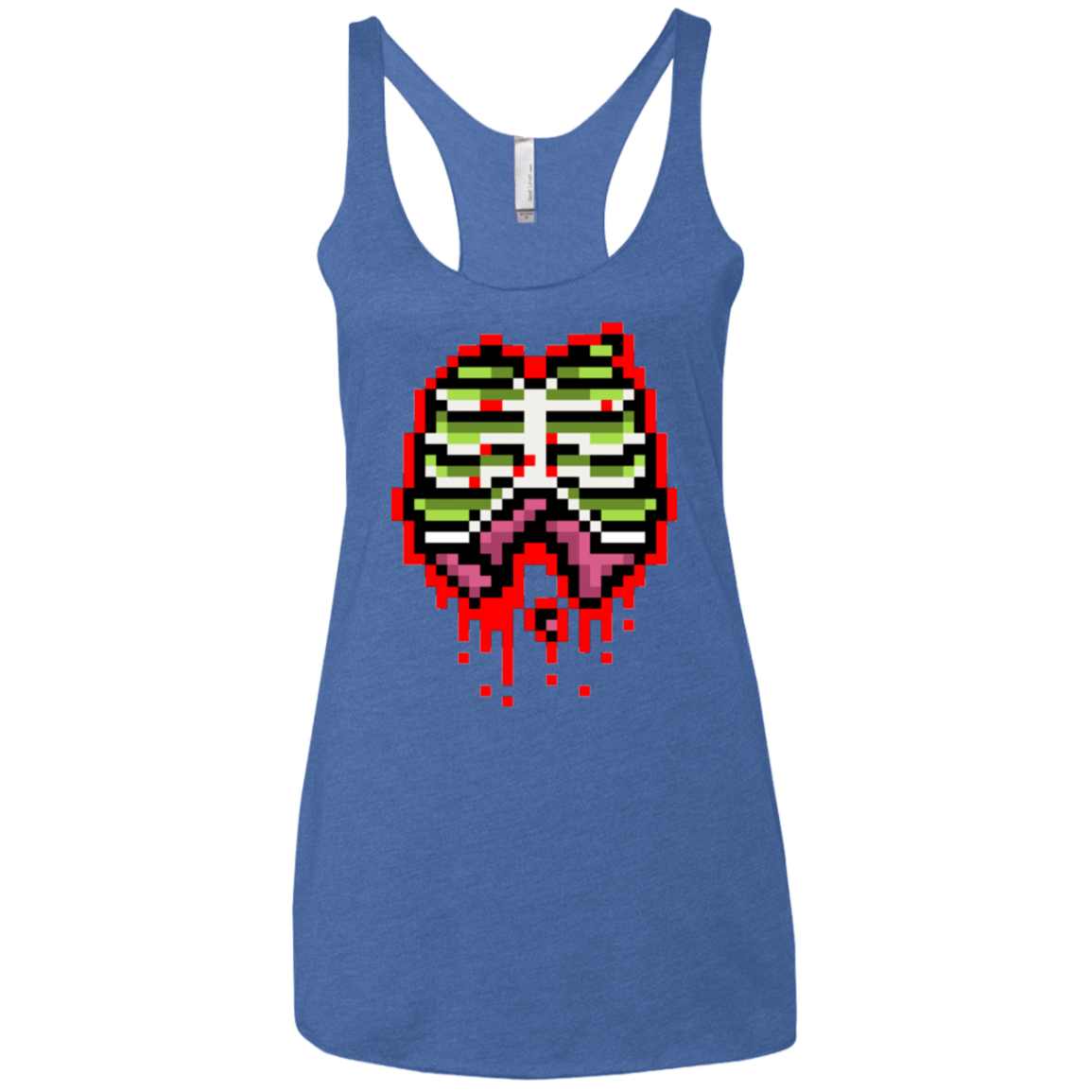 T-Shirts Vintage Royal / X-Small Zombie Guts Women's Triblend Racerback Tank