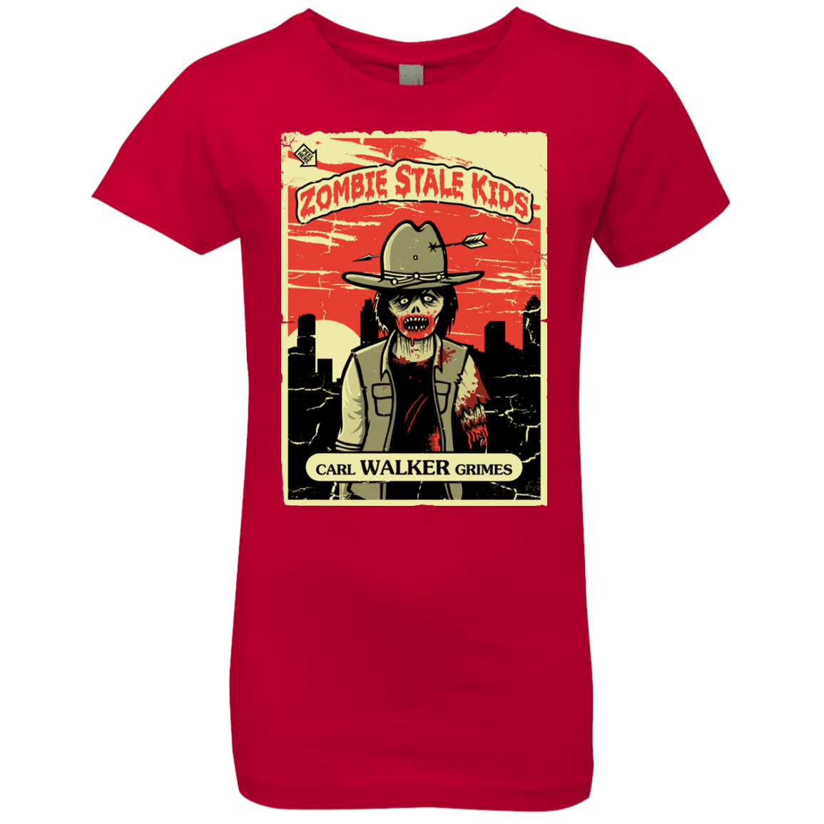 T-Shirts Red / YXS Zombie Stale Kids Girls Premium T-Shirt