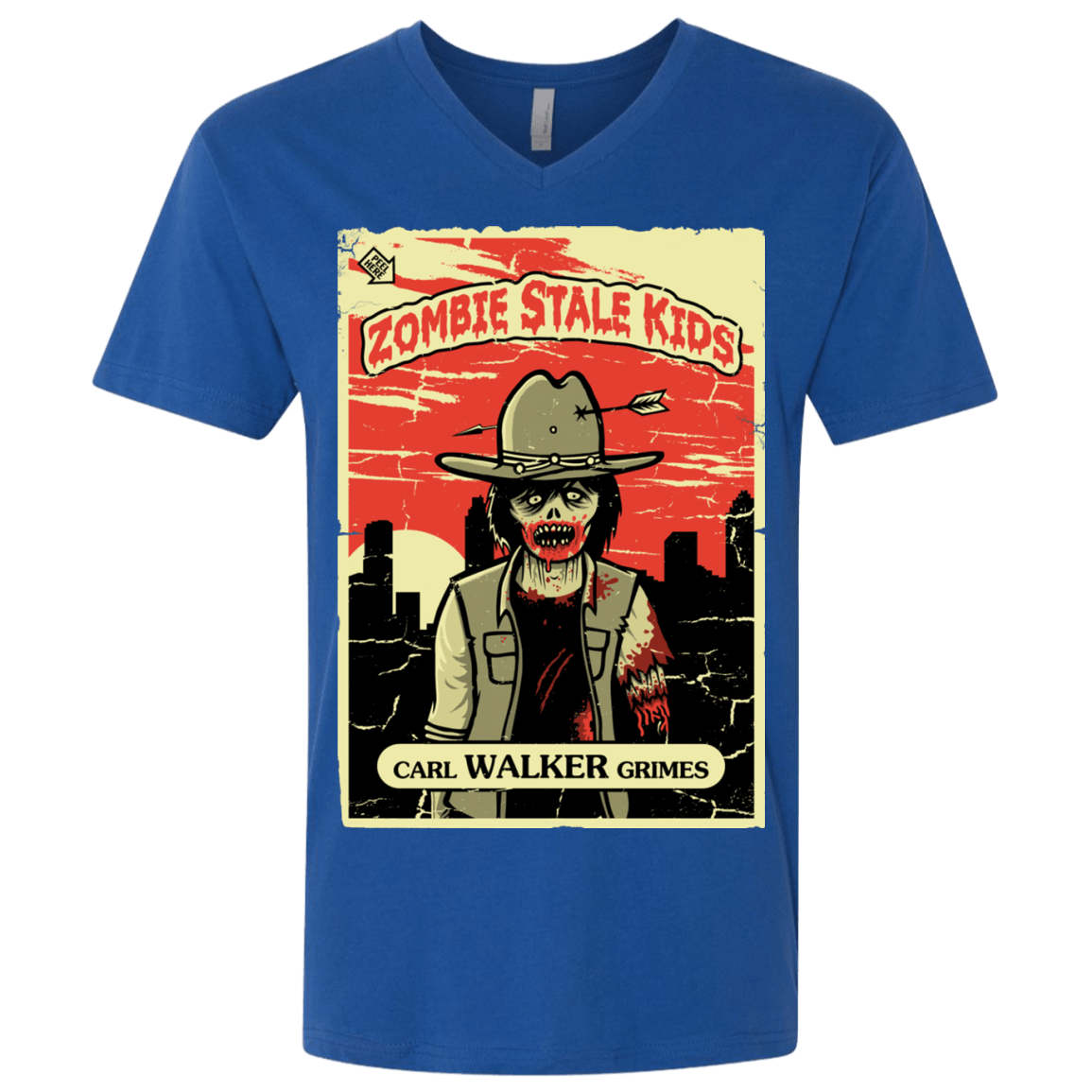 T-Shirts Royal / X-Small Zombie Stale Kids Men's Premium V-Neck