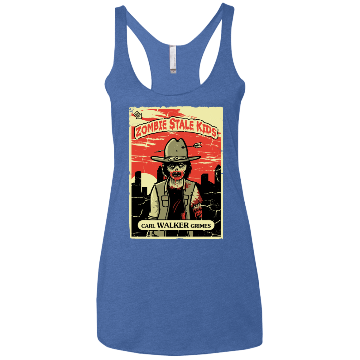 T-Shirts Vintage Royal / X-Small Zombie Stale Kids Women's Triblend Racerback Tank