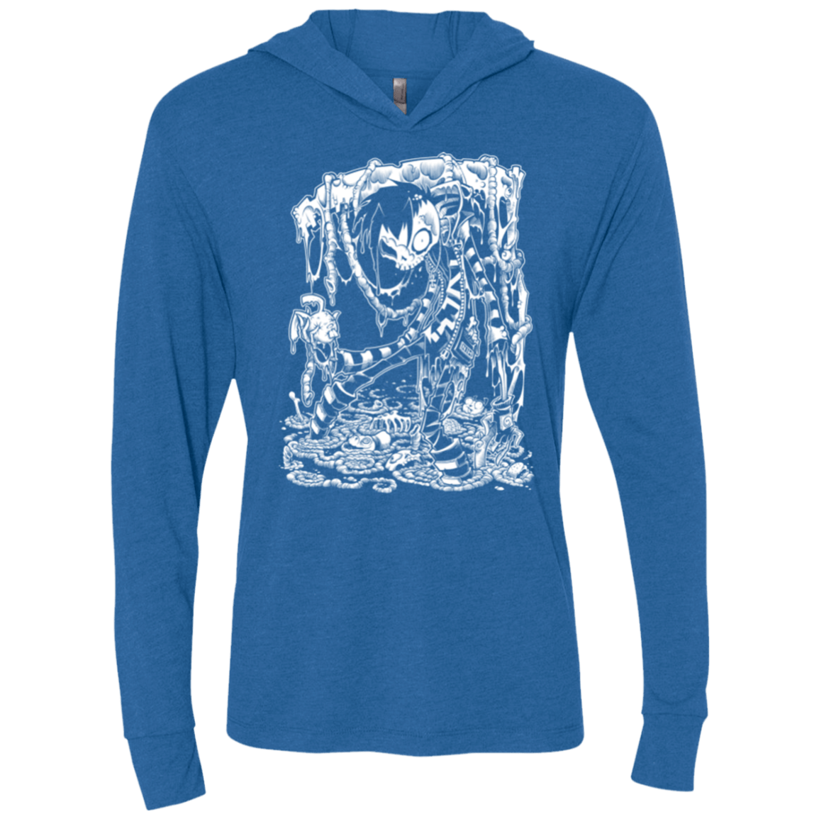 T-Shirts Vintage Royal / X-Small Zombnny Triblend Long Sleeve Hoodie Tee