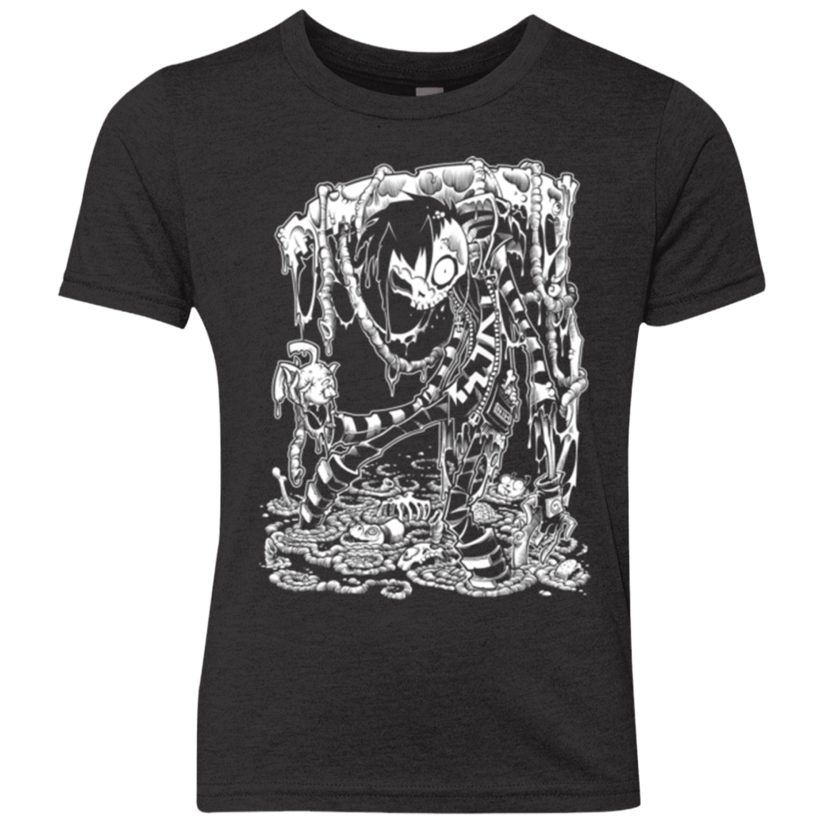 T-Shirts Vintage Black / YXS Zombnny Youth Triblend T-Shirt