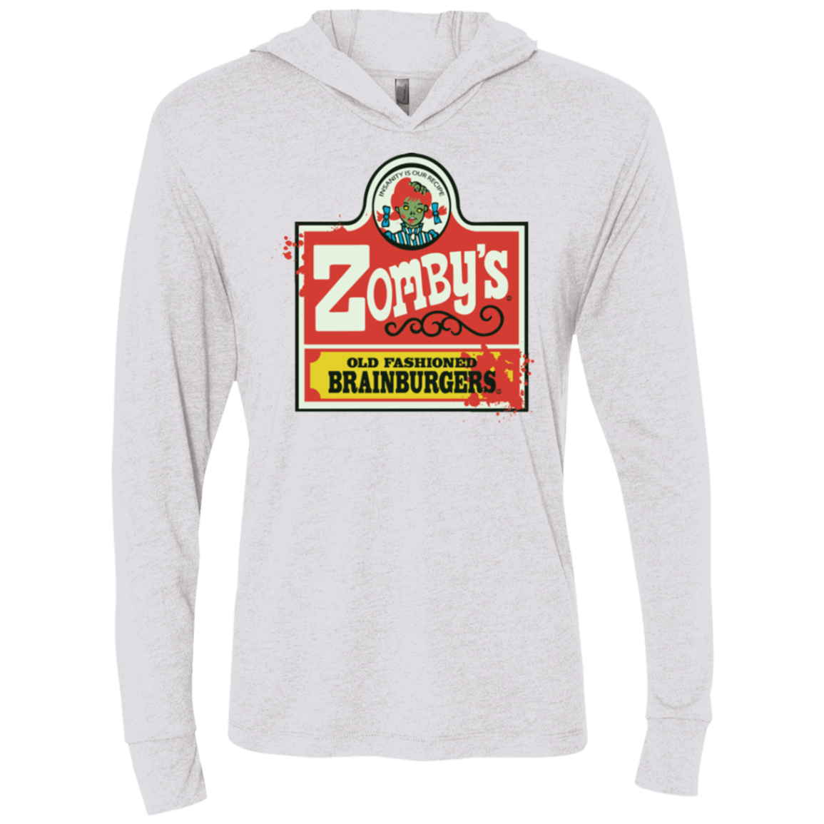T-Shirts Heather White / X-Small zombys Triblend Long Sleeve Hoodie Tee