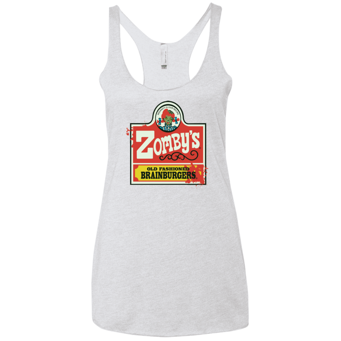 T-Shirts Heather White / X-Small zombys Women's Triblend Racerback Tank