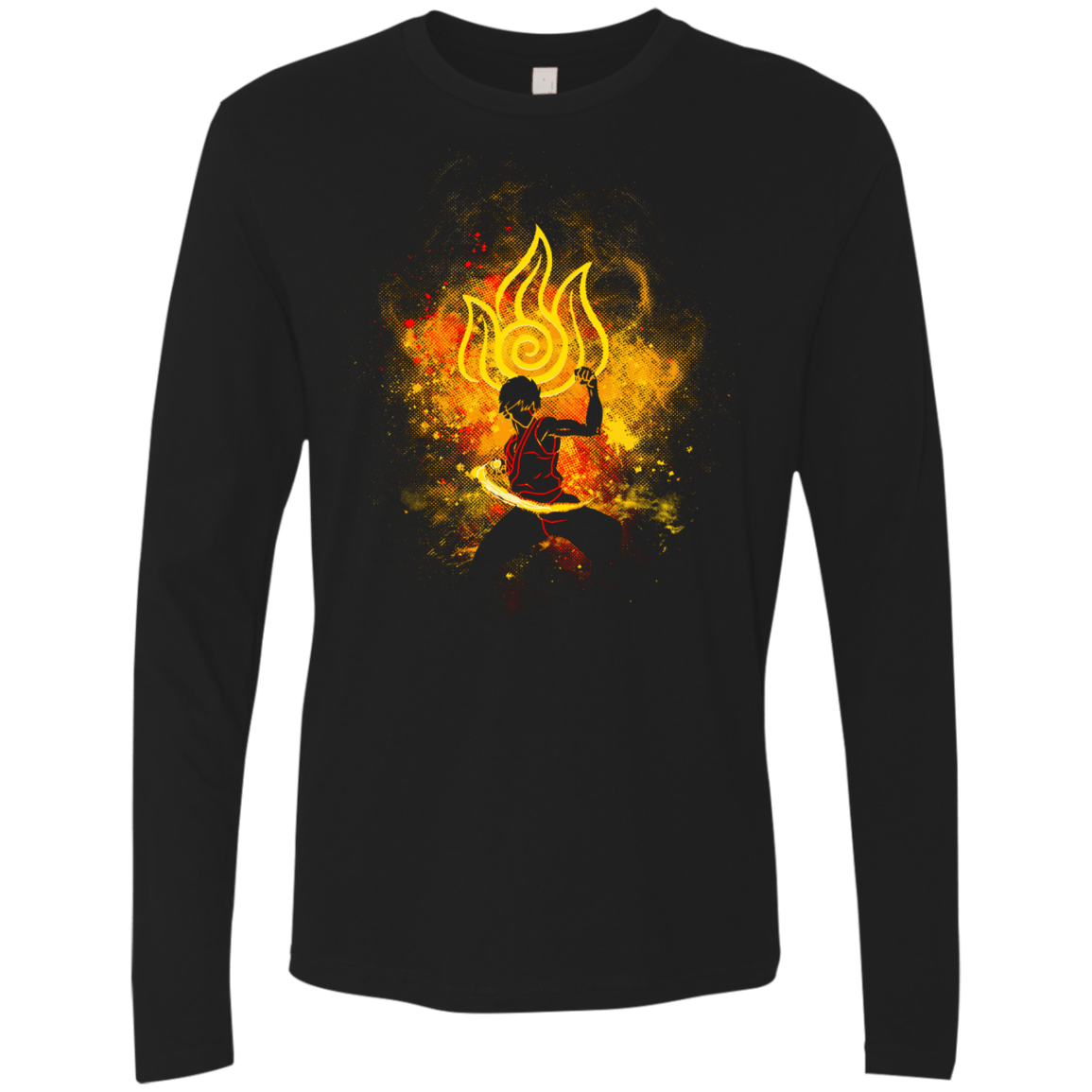 T-Shirts Black / Small Zuko Art Men's Premium Long Sleeve
