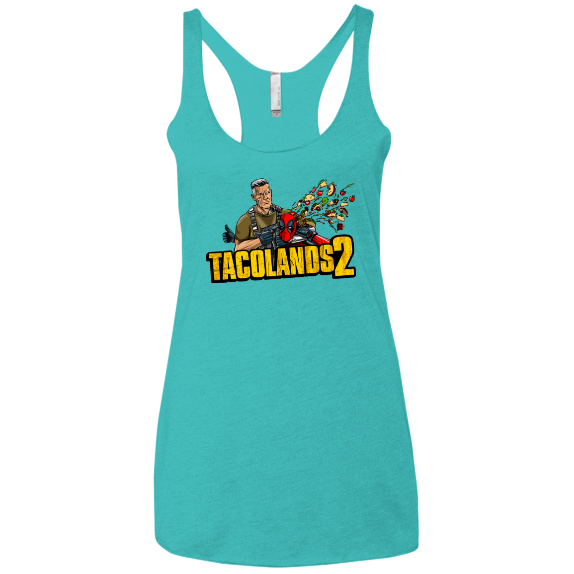 TACOLANDS 2 Women's Triblend Racerback Tank