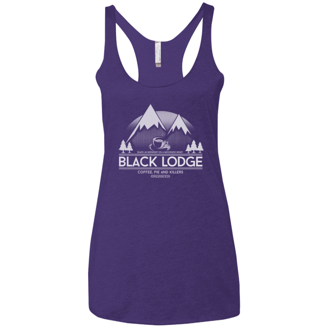 Black Lodge Women's Triblend Racerback Tank