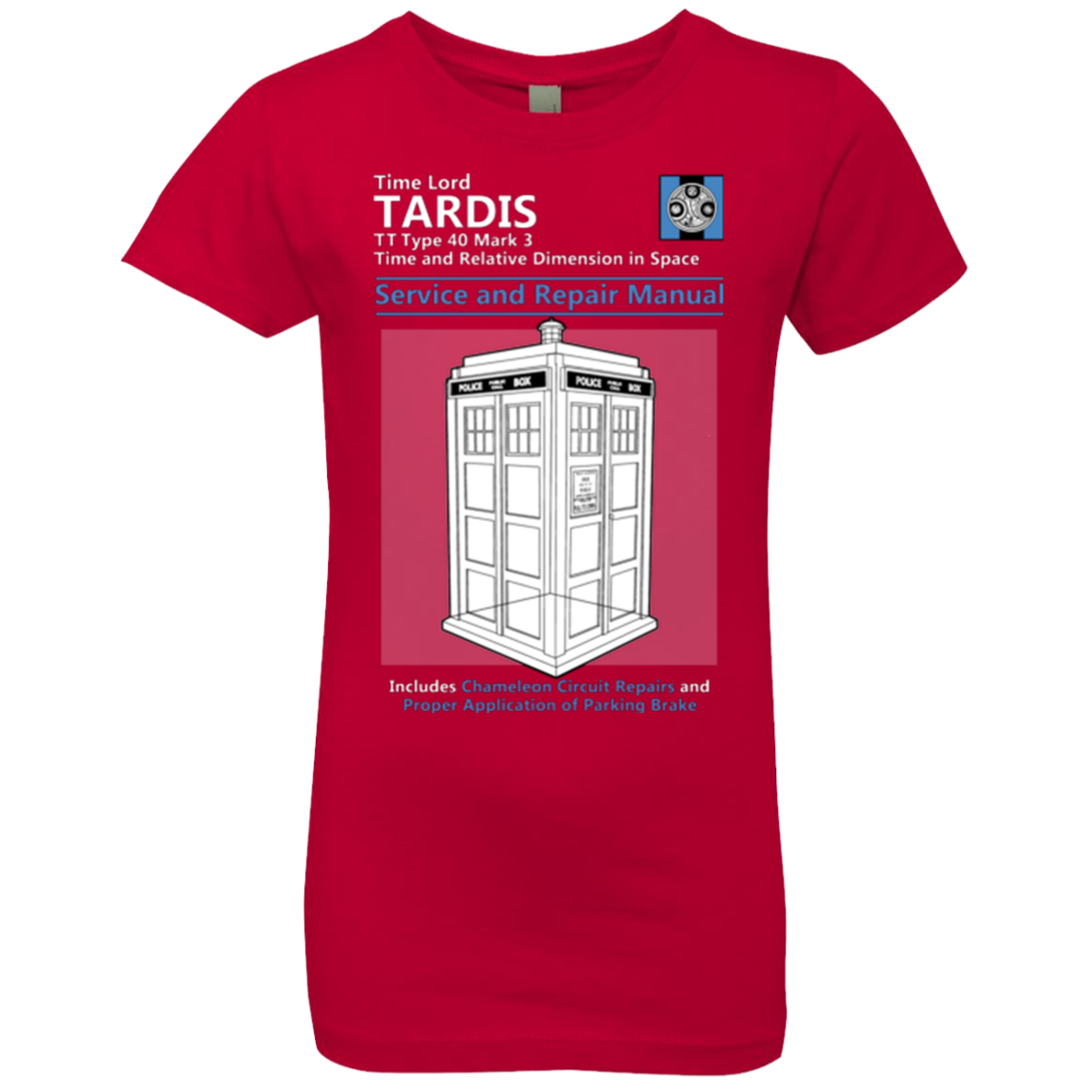 TARDIS SERVICE AND REPAIR MANUAL Girls Premium T-Shirt