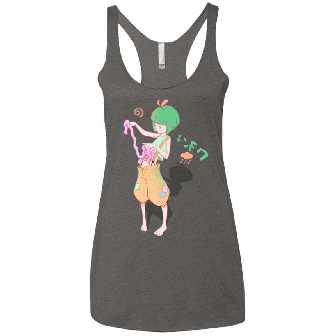 Boring Intestinos Women's Triblend Racerback Tank