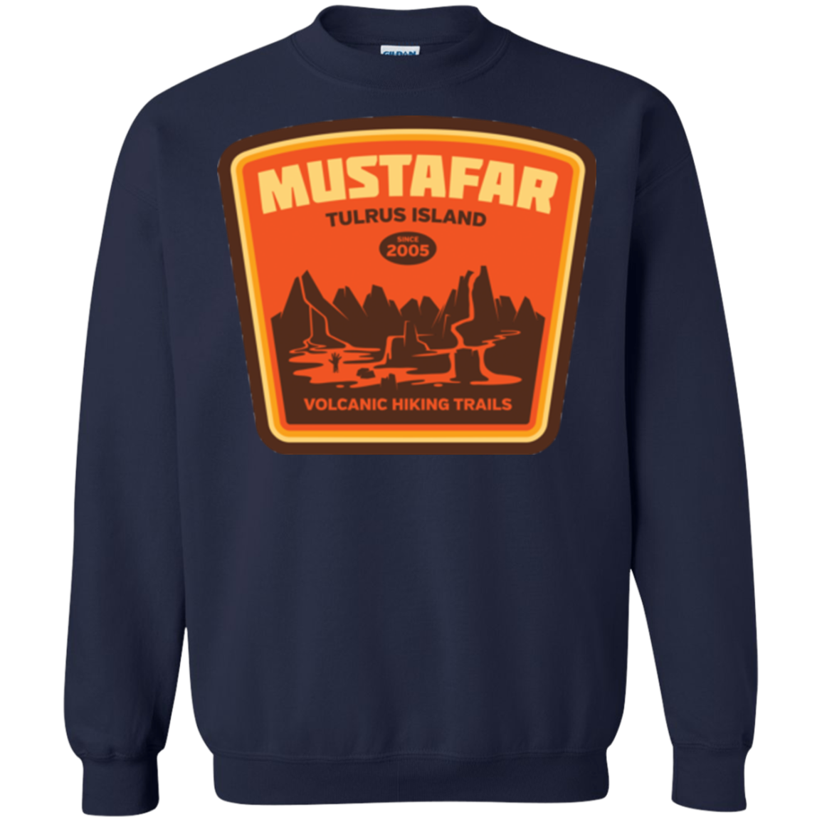 Volcanic Hiking Trails Crewneck Sweatshirt