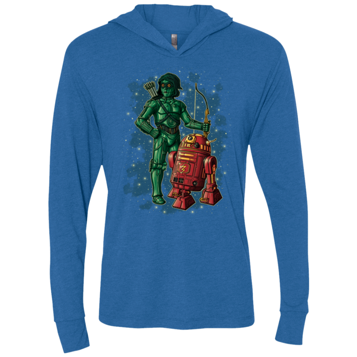 Flash and Arrow Triblend Long Sleeve Hoodie Tee