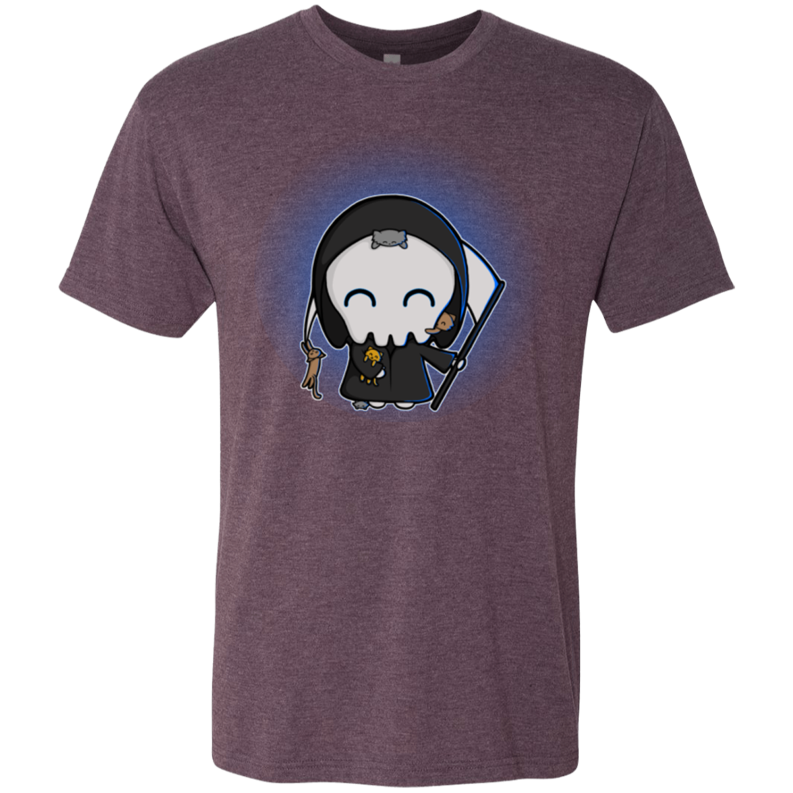 Death Loves Cats Men's Triblend T-Shirt