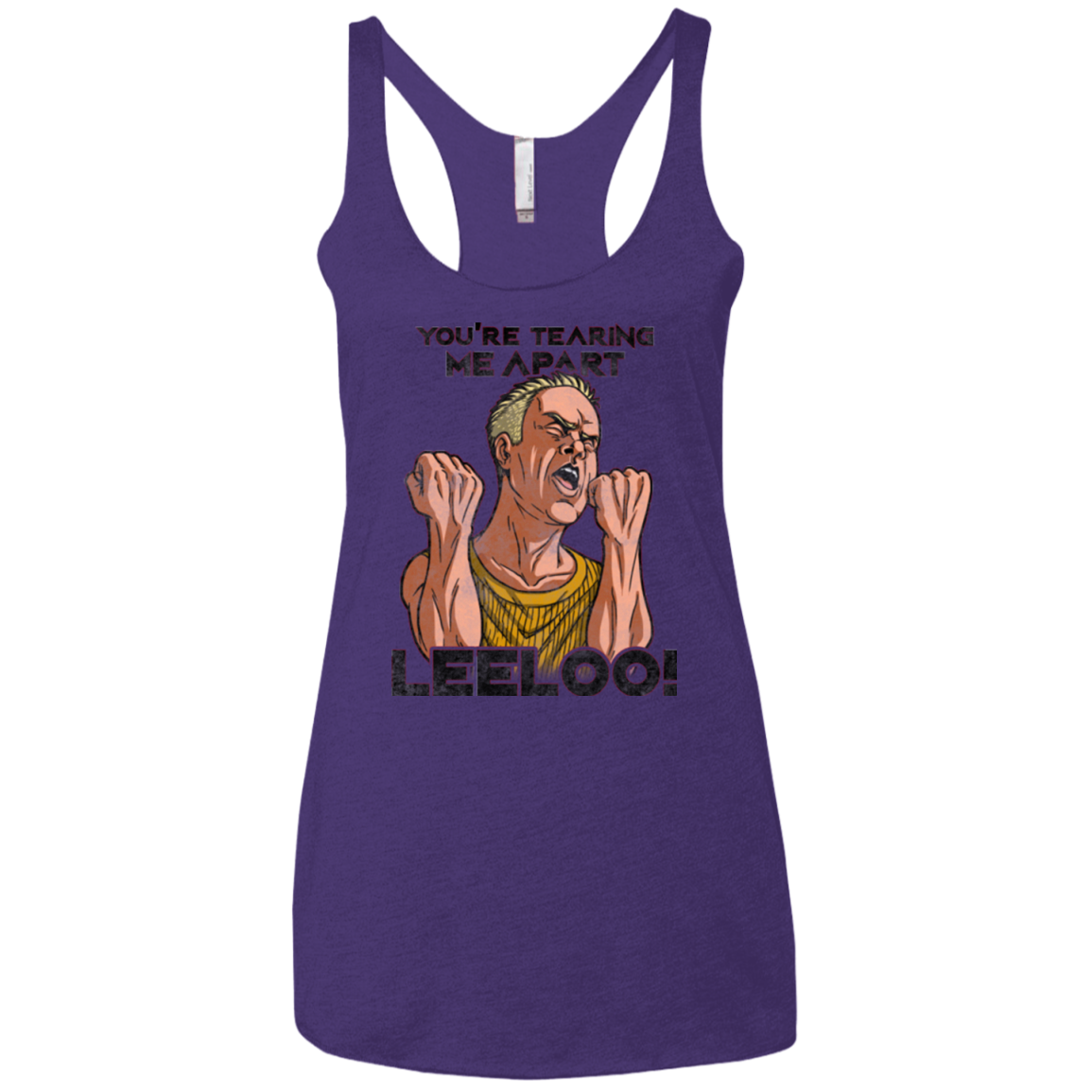 Youre Tearing Me Apart Leeloo Women's Triblend Racerback Tank