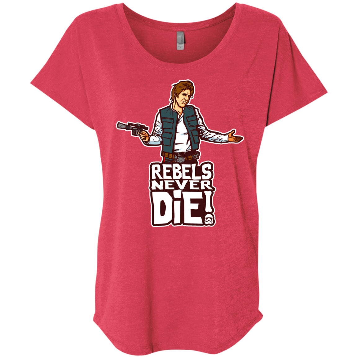 Rebels Never Die Triblend Dolman Sleeve