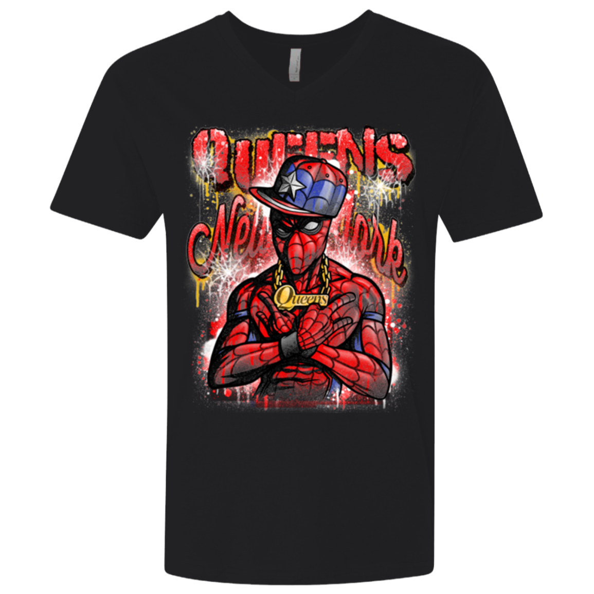 Spidey Queens Men's Premium V-Neck