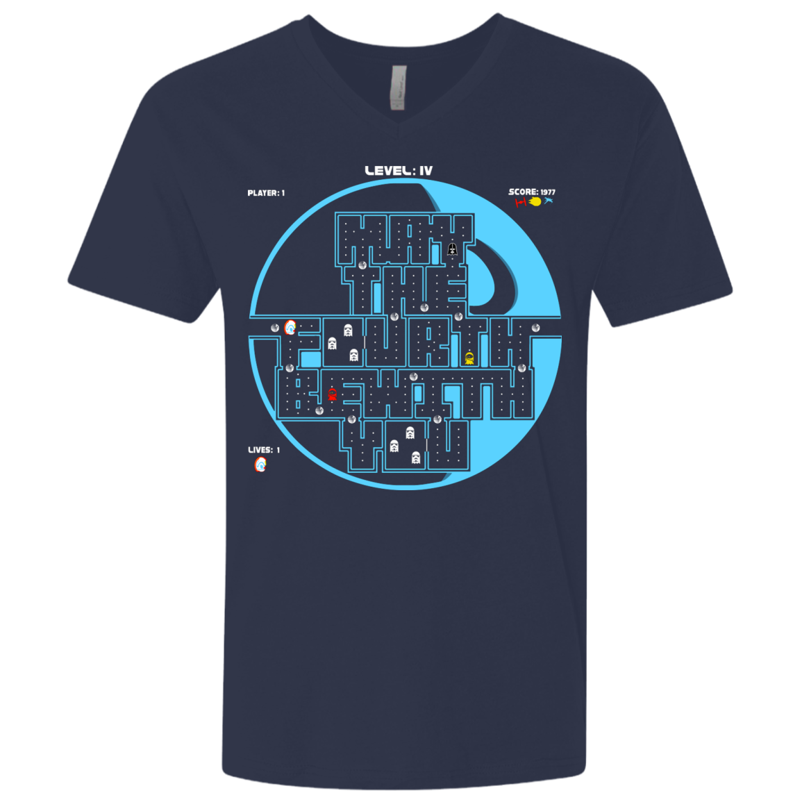 Pacman May The Fourth Men's Premium V-Neck