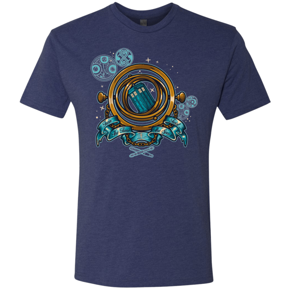 TURN THE TIME TWIST THE SPACE Men's Triblend T-Shirt