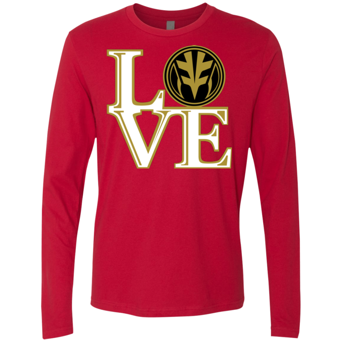White Ranger LOVE Men's Premium Long Sleeve