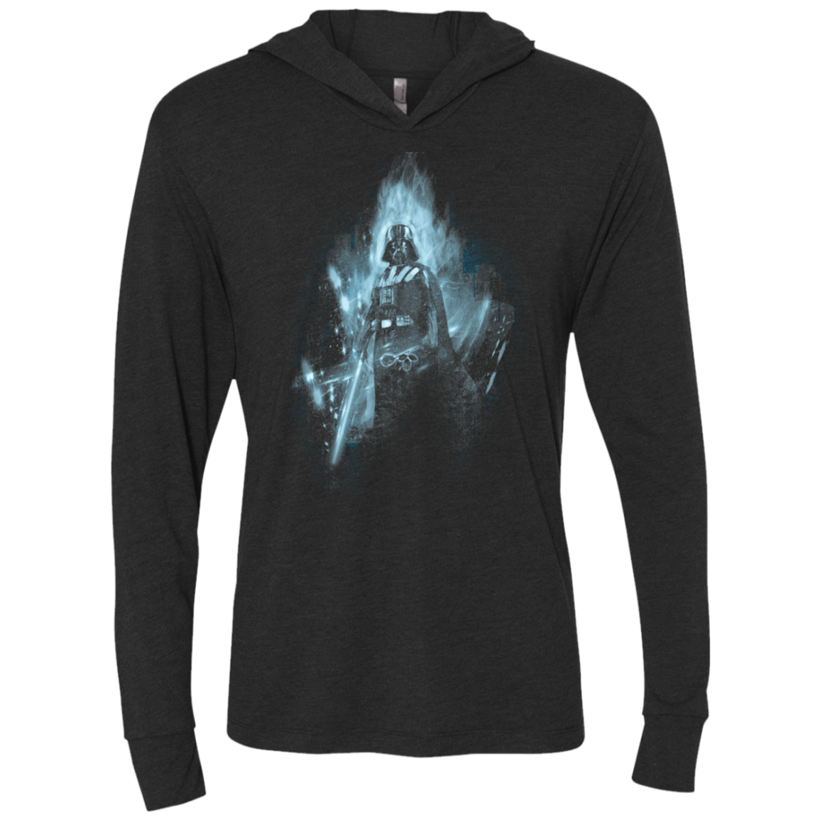 Dark Matador blue version Triblend Long Sleeve Hoodie Tee