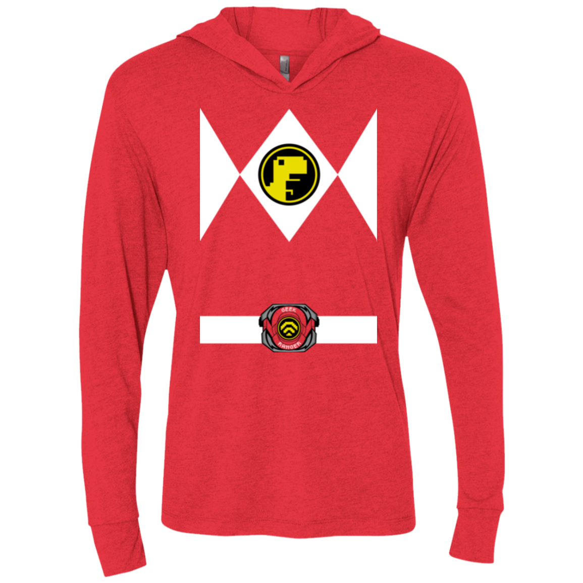 Geek Ranger Triblend Long Sleeve Hoodie Tee
