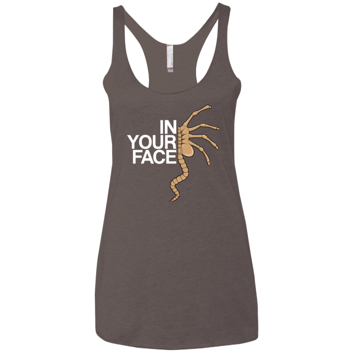 IN YOUR FACE Women's Triblend Racerback Tank
