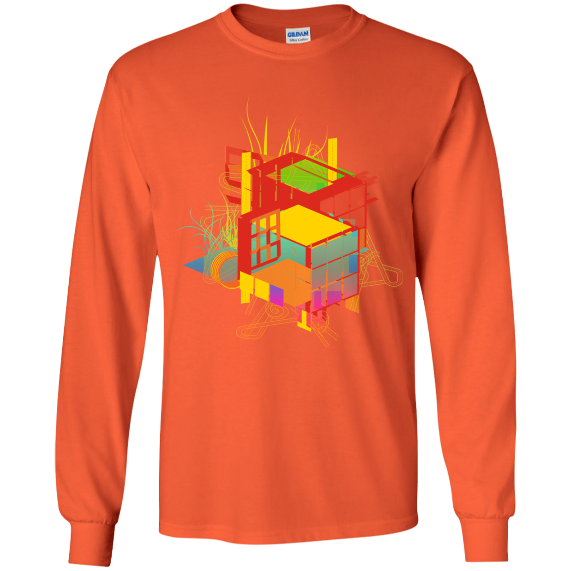 Rubik's Building Youth Long Sleeve T-Shirt