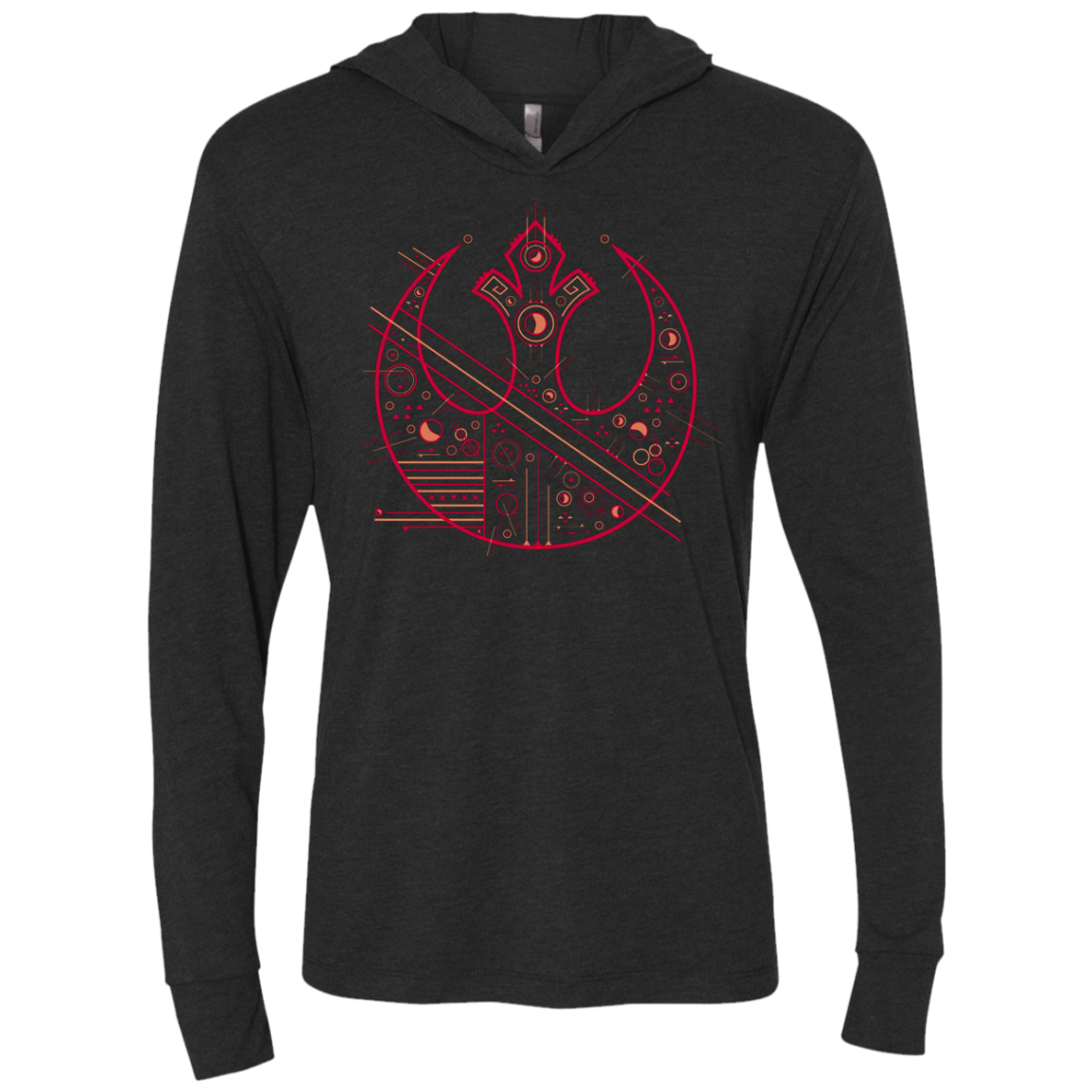 Tech Rebel Triblend Long Sleeve Hoodie Tee