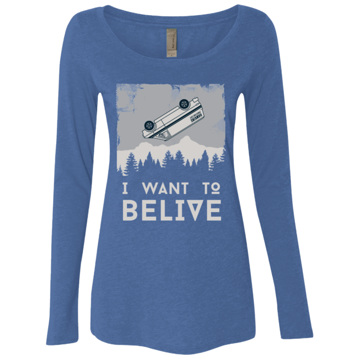 I Want to Believe Women's Triblend Long Sleeve Shirt