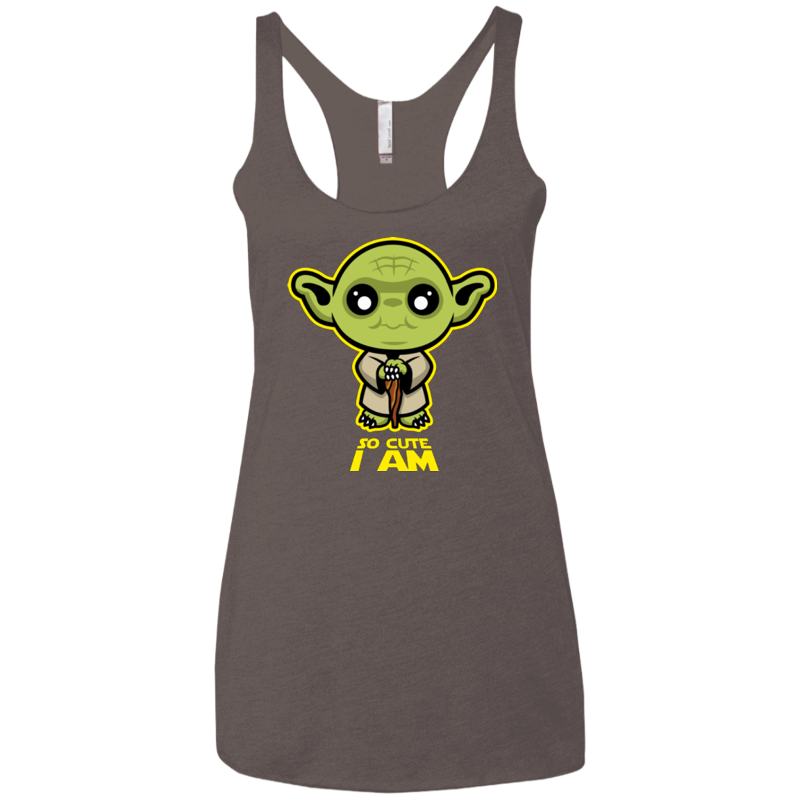 So Cute I Am Women's Triblend Racerback Tank