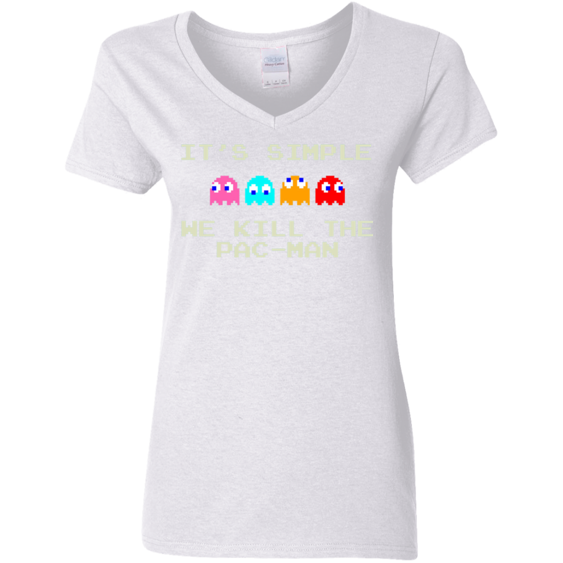 Pacmanok Women's V-Neck T-Shirt