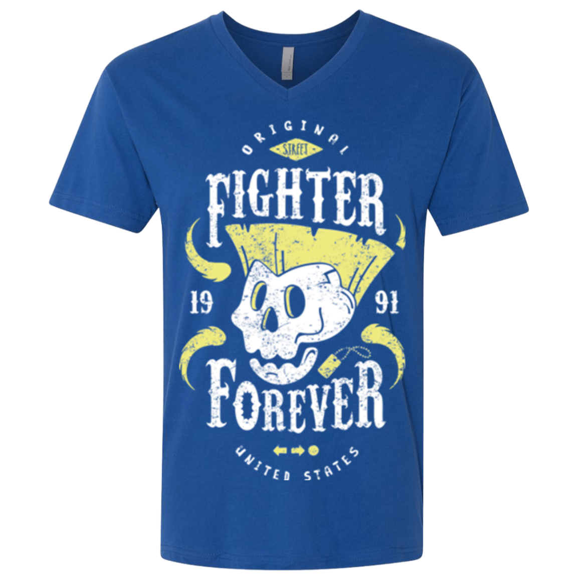Fighter Forever Guile Men's Premium V-Neck