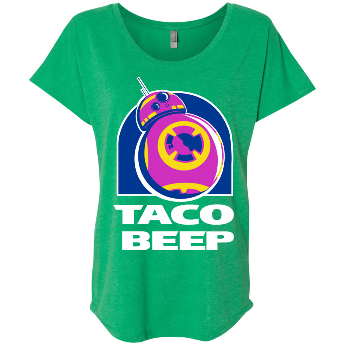 Taco Beep Triblend Dolman Sleeve