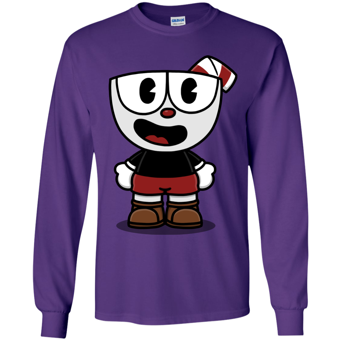 Hello Cuphead Youth Long Sleeve T-Shirt