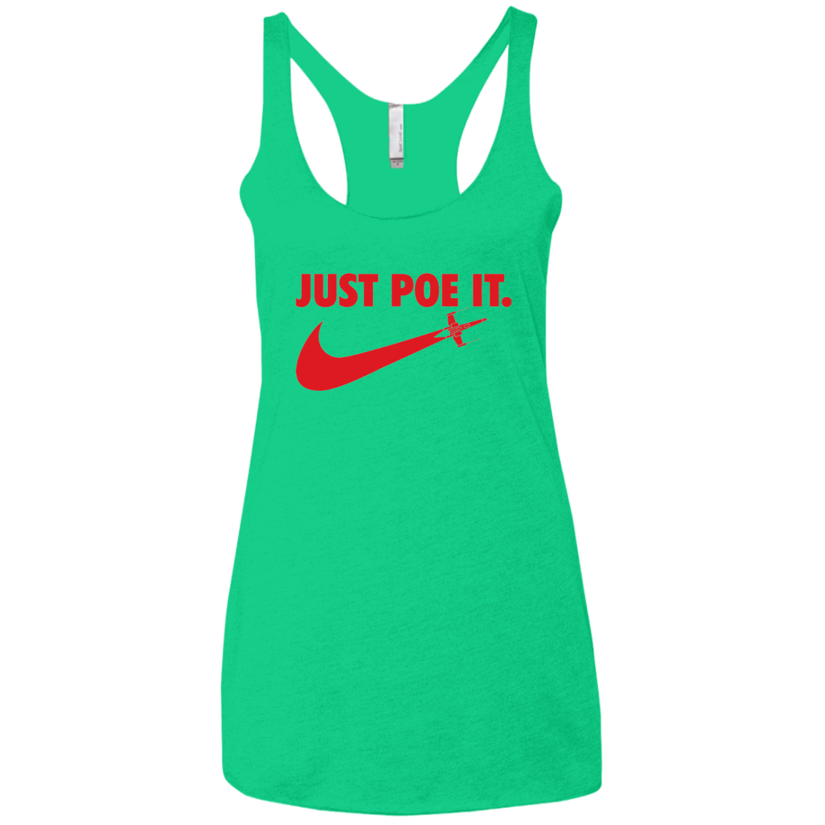Just Poe It Women's Triblend Racerback Tank