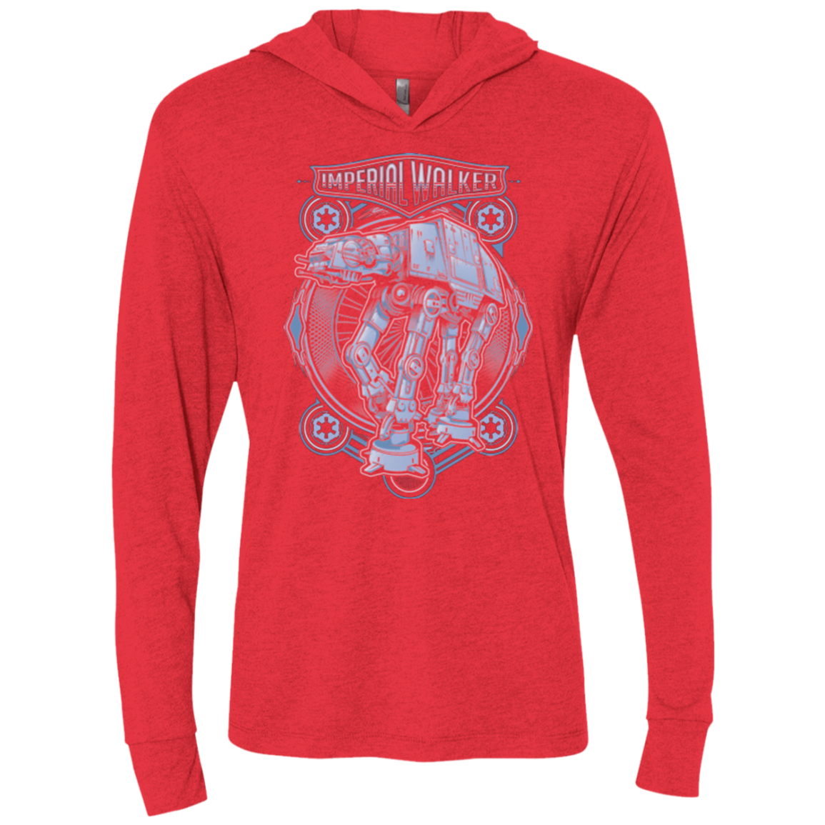 Imperial Walker Triblend Long Sleeve Hoodie Tee