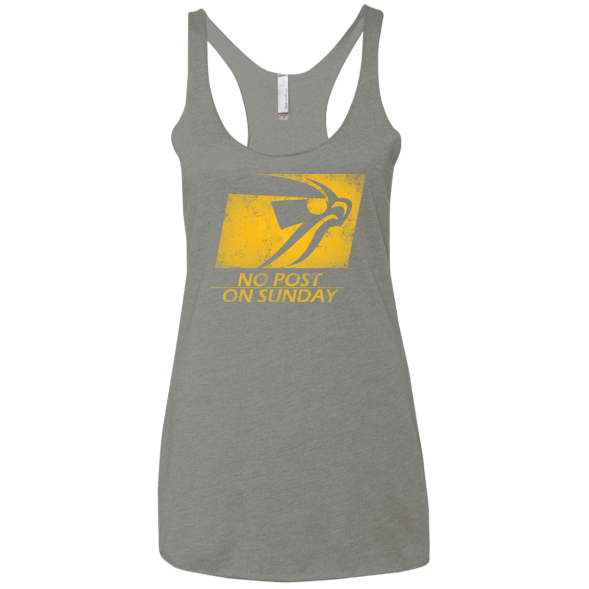 No Post On Sunday Women's Triblend Racerback Tank