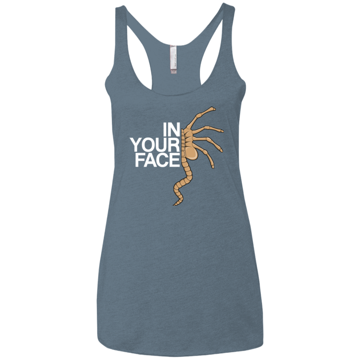 IN YOUR FACE Women's Triblend Racerback Tank