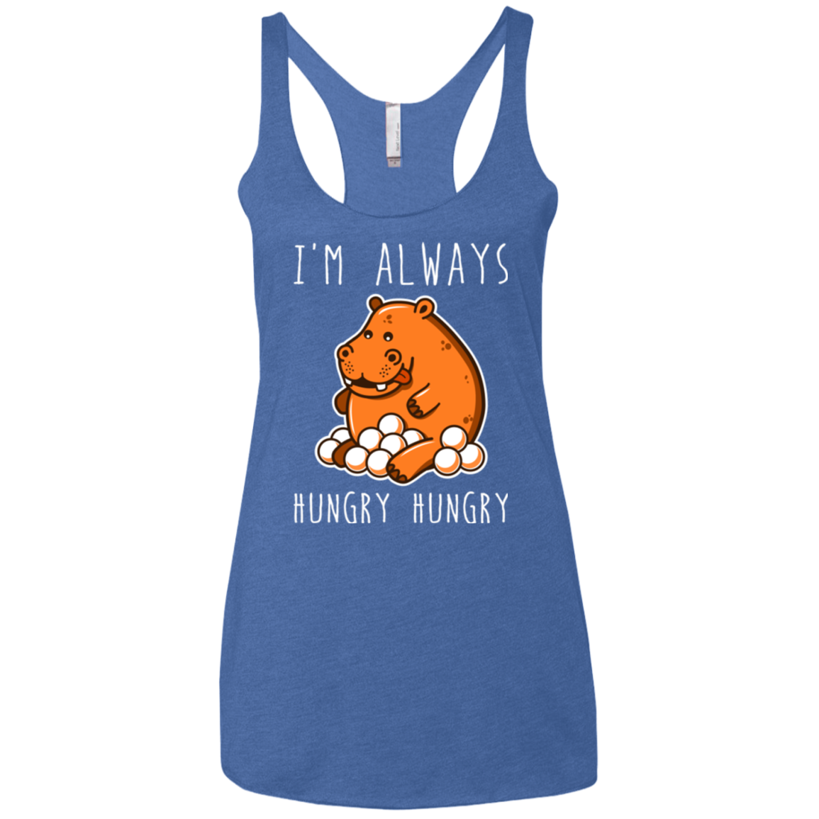 Hungry Hungry Women's Triblend Racerback Tank