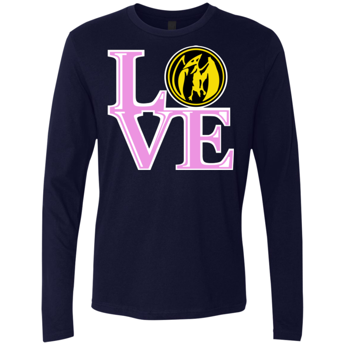Pink Ranger LOVE Men's Premium Long Sleeve