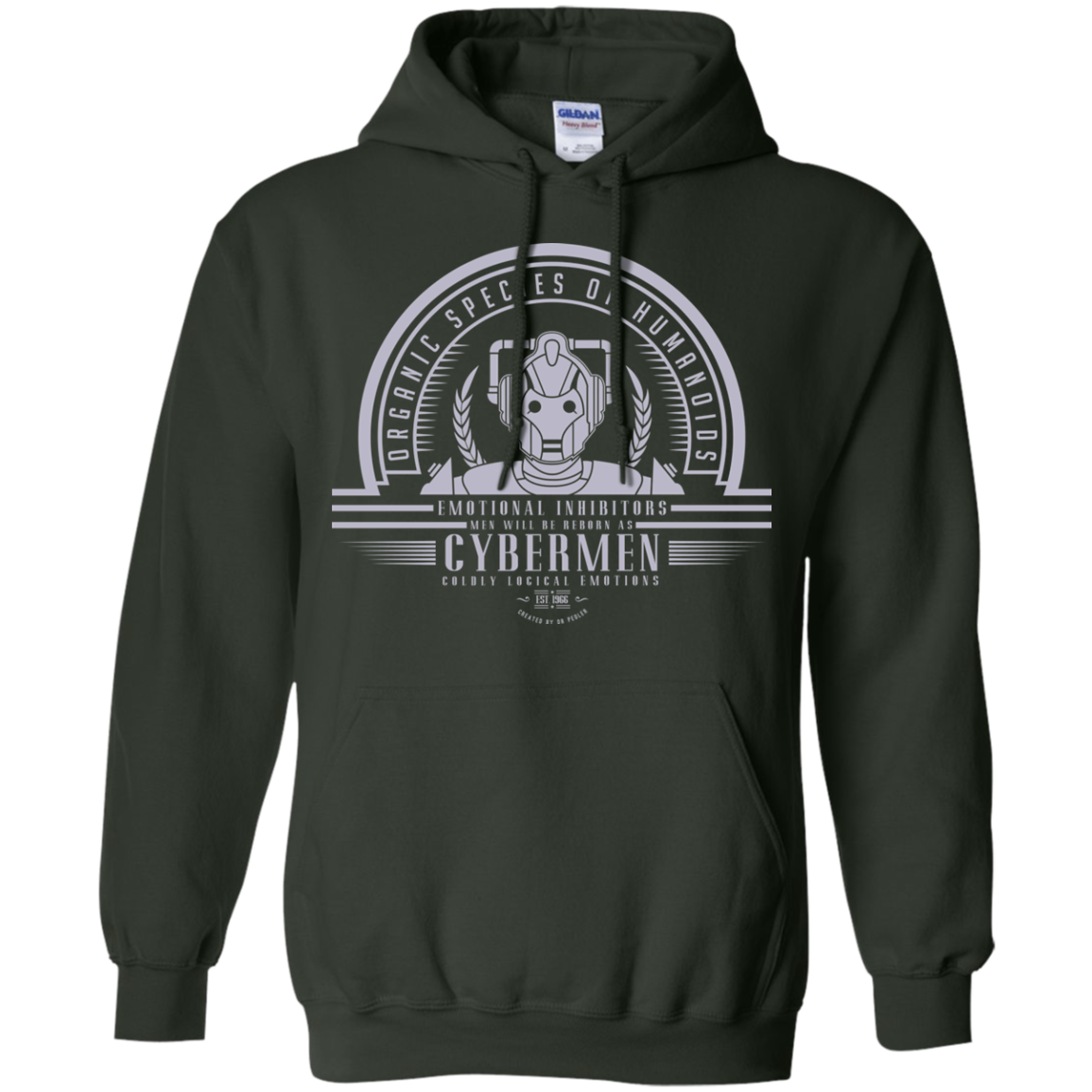 Who Villains Cybermen Pullover Hoodie