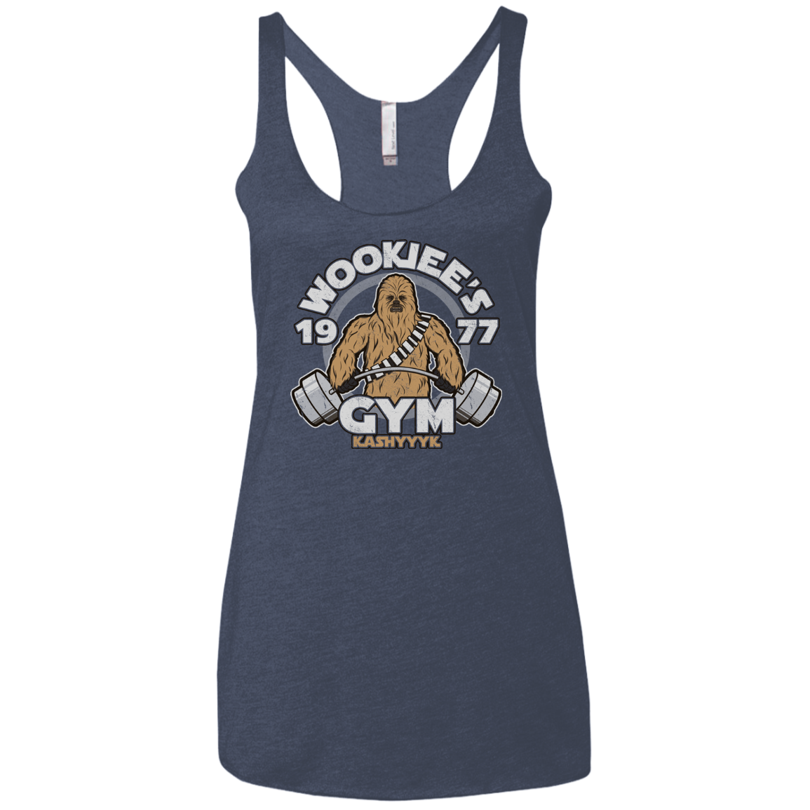 Kashyyyk Gym Women's Triblend Racerback Tank