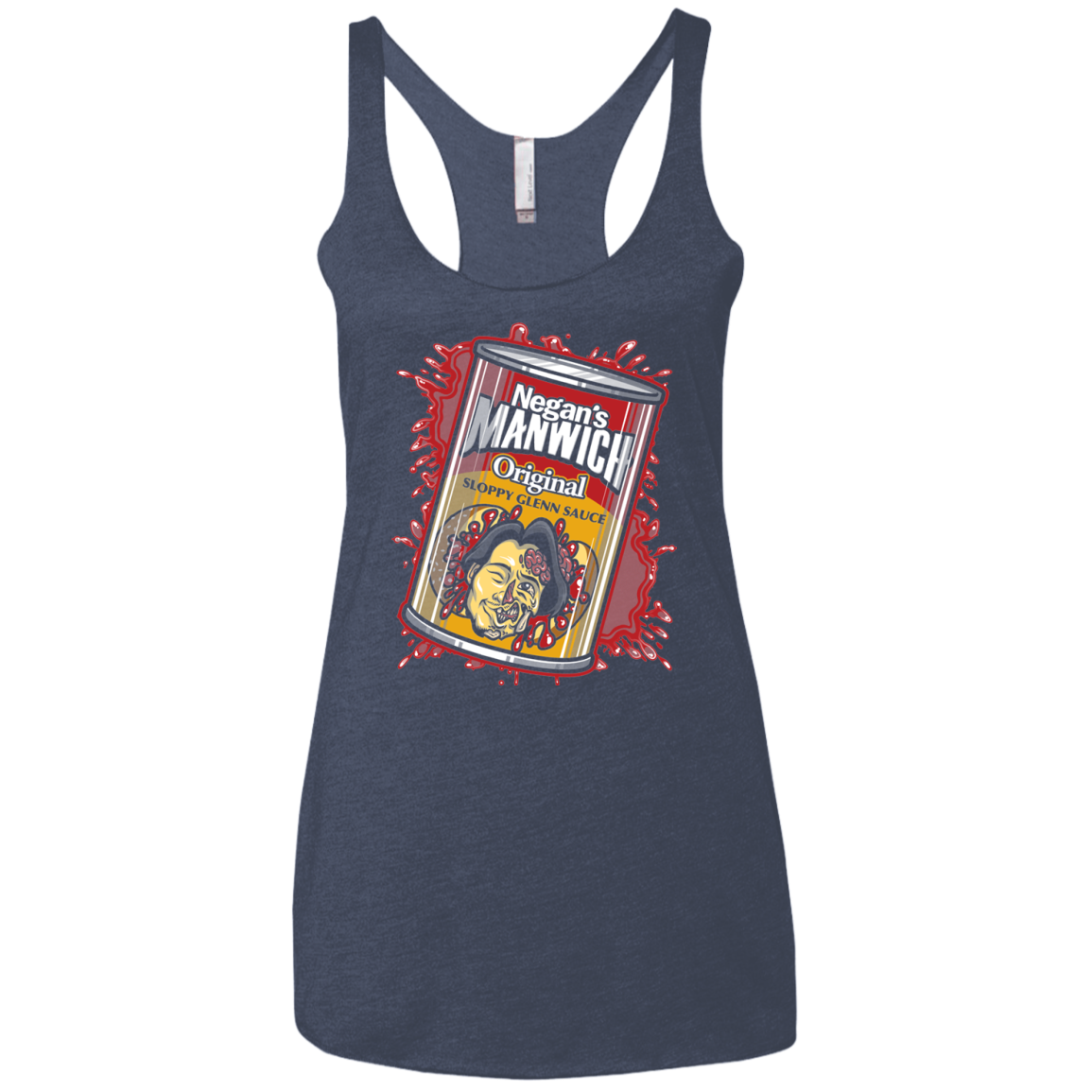 Negans Manwich Women's Triblend Racerback Tank
