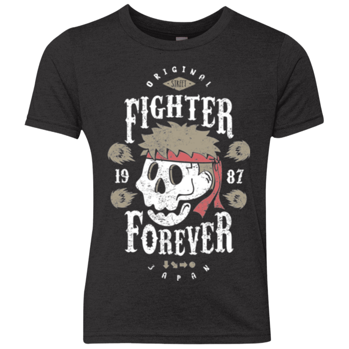 Fighter Forever Ryu Youth Triblend T-Shirt