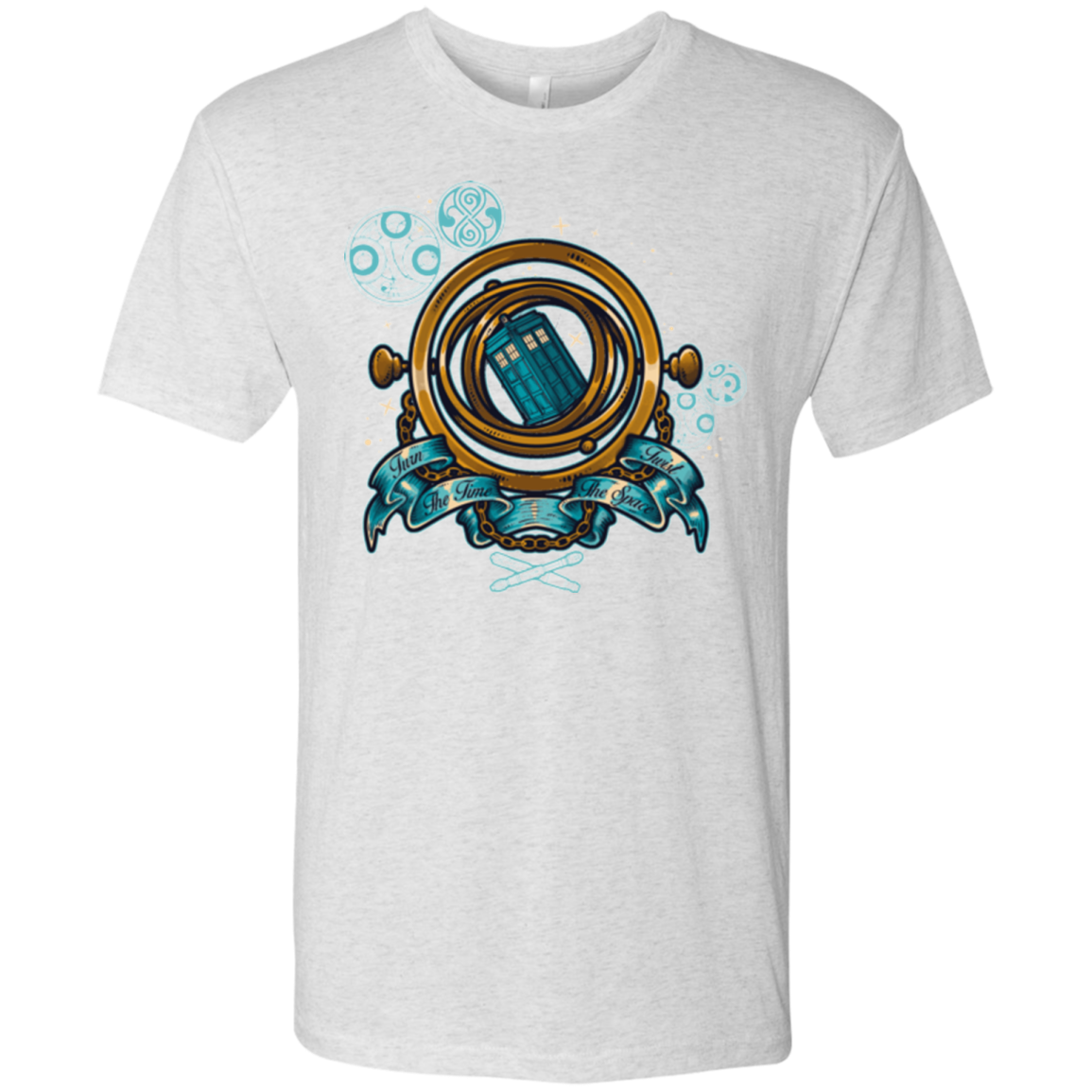 TURN THE TIME TWIST THE SPACE Men's Triblend T-Shirt