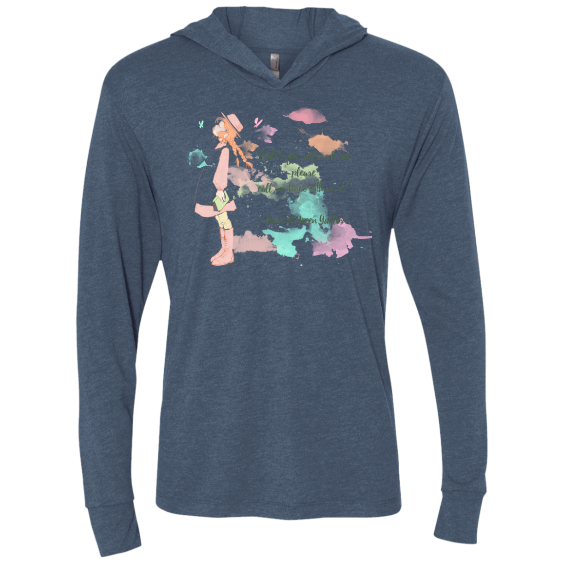 Anne of Green Gables 4 Triblend Long Sleeve Hoodie Tee
